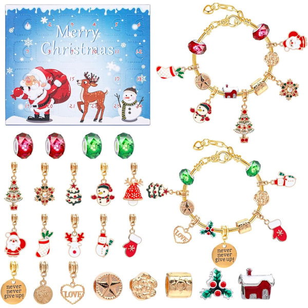 Adventskalender-klokke blindboks-DIY barnearmring