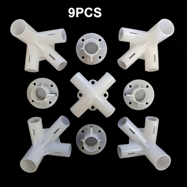 Forbind intubation reservedele til Gazebo markise telt fødder hjørne center connector telt tilbehør（9PCS）