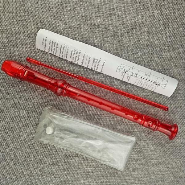 Plastfløyte, svan transparent fløyte