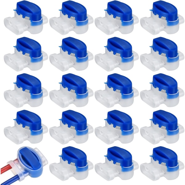 25 stk. robotgressklipperkabelkontakter, harpiksfylte kabelkontakter