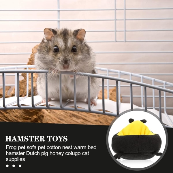 Plys hamster seng sød blød frø form marsvin gemmested critter