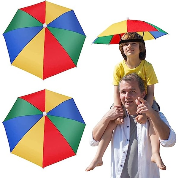 32CM huvud paraply vattenmelon turism fiske paraply cap barn