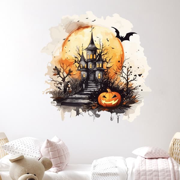 1PC Halloween-seinätarra