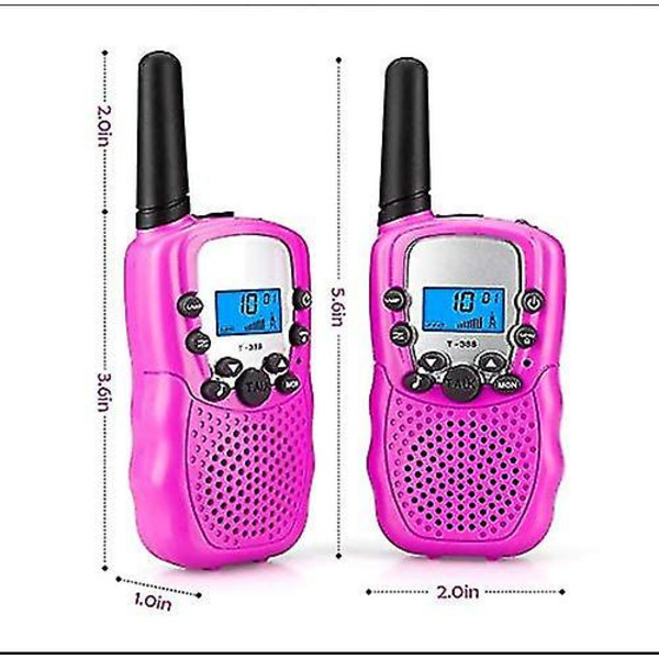Walkie Talkie Sæt, Professionelle Børne Walkie Talkie Radio, 8-kanals 1-3km Rækkevidde