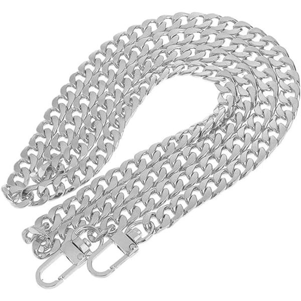 1 st ersättningsmetallkedja för handväska eller axelväska Silver 12