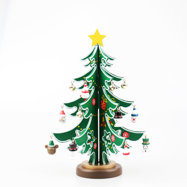 Jul Adventsdekoration Miniatyr Julgran DIY Present Bordsdekoration