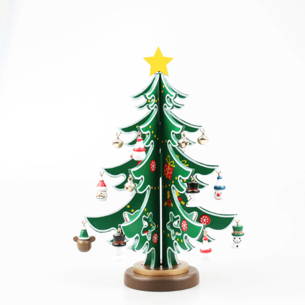 Julekalenderdekorasjon Miniatyr juletre DIY gaveborddekorasjon