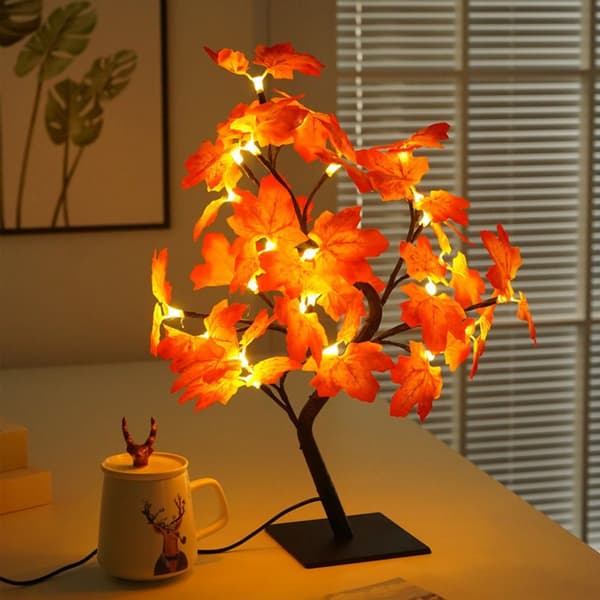 LED Ahornbladstræ Lys Varm Hvid