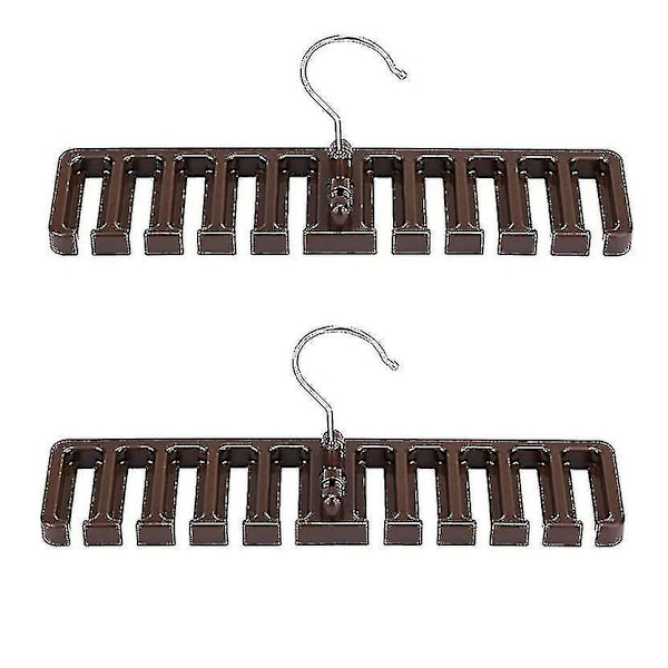 2 stk slipsklipsholder i sort, sklisikker belteholder, slipsklipsholder, oppbevaring