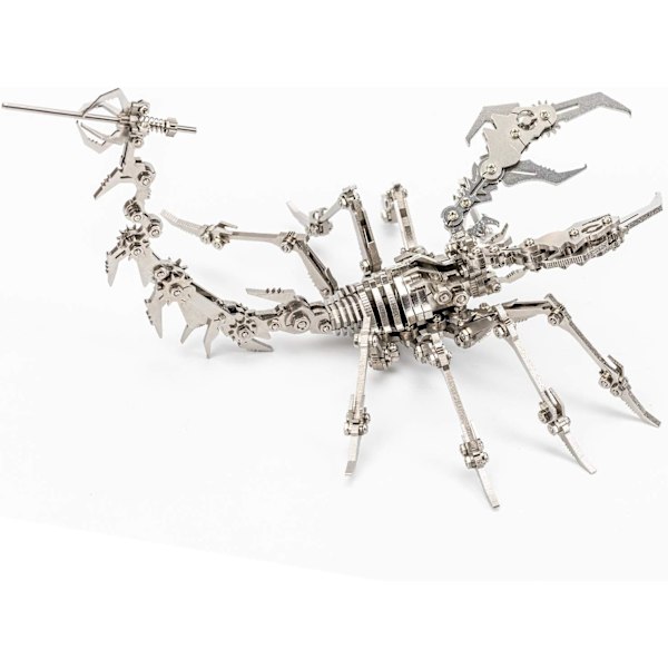 Vuxen metallmodellset Robot insekt skorpion 3D stål färdig