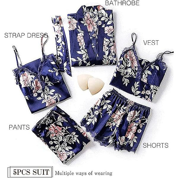 Dames Silke Pyjamas Set Pyjamas Jenter Damer Pyjamas Sateng Pyjamas