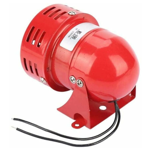 Sirenalarm 220V Kraftfullt utomhussirenalarm 120dB Röd Motor Wir