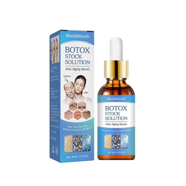 1 st Botox Wrinkle Remover Omedelbar anti-aging ansiktsserum 30ml Retinol Huduppstramning