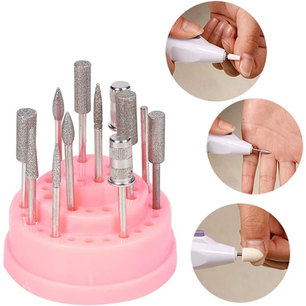 2PC Nagelborrhållare Nagelborrhållare Stativ Organizer C