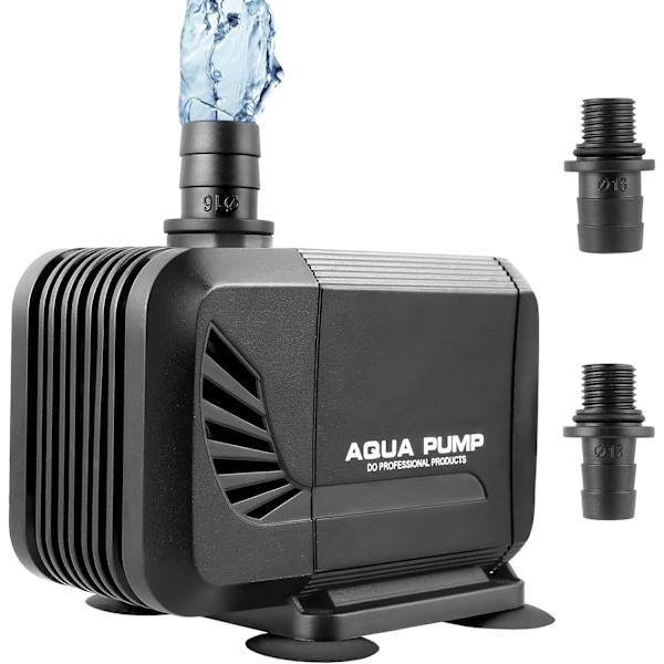 Sukellettava vesipumppu, 15W 1500L/H Mini hiljainen pumppu, akvaariopumppu