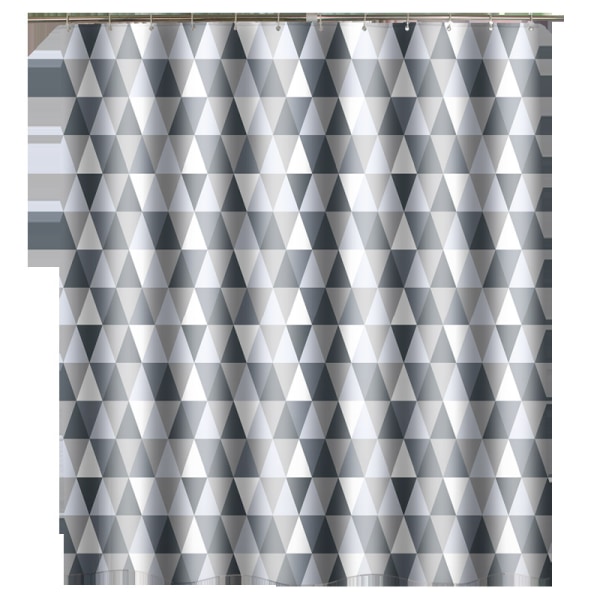 Duschdraperi 200 x 220 cm (200 x 220 cm bred, 220 cm hög), vattentät polyesterväv, antibakteriell, mögelbeständig, tvättbar