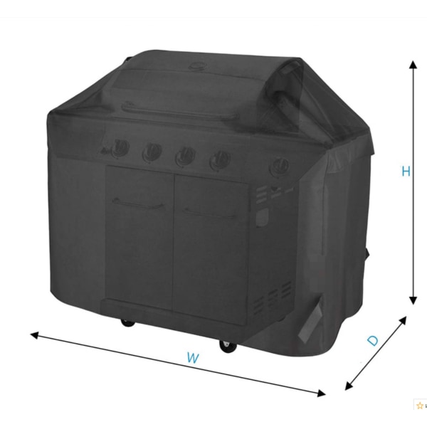1 stk. 210D Oxford-stof udendørs grillbetræk, 145x61x117cm