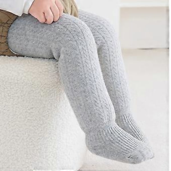 Babystrumpbyxor med elastiskt midjeband, varma strumpbyxor för småbarn, vinterleggings för spädbarn, elastiska midjestrumpbyxor, andningsbara babykläder, Rosa S Pink S