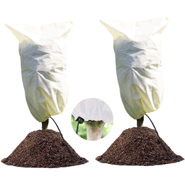 2-pack vinterväxtskydd - 100 x 80 cm, växtöverdrag