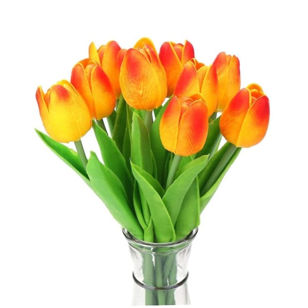 Simuloitu tulppaani Teko tulppaani Kimppu Teko tulppaani Kukka Kotiin Oranssi 10kpl