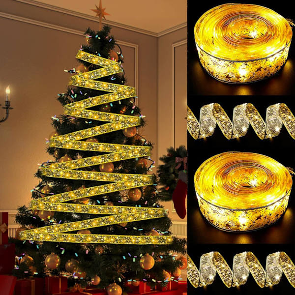 1PC Bandljus Slinga 10.100 m LED Bandljus Julgran