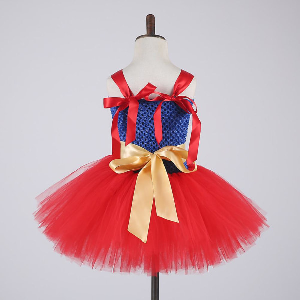 Avengers Gladiator Uniform Cosplay Tjejer Tutu Klänning Tullklänning Customs（M Röd）
