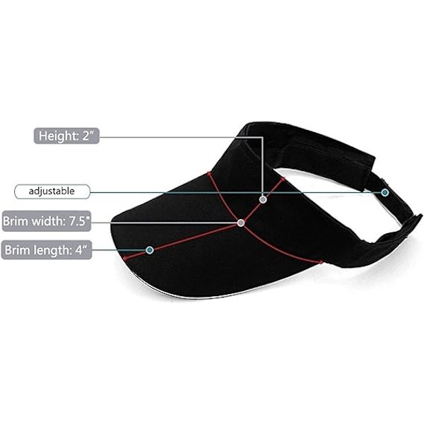 Visor-lippis Anti UV Naiset Visor-lippis Miehet Aurinkolippikset Anti-Sun Beach V