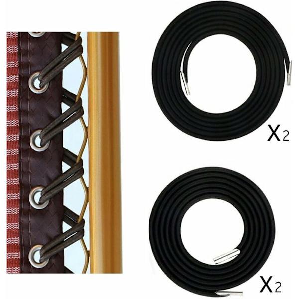 4-pack universell Zero Gravity-stolersättningsbungee-sladd - Rep