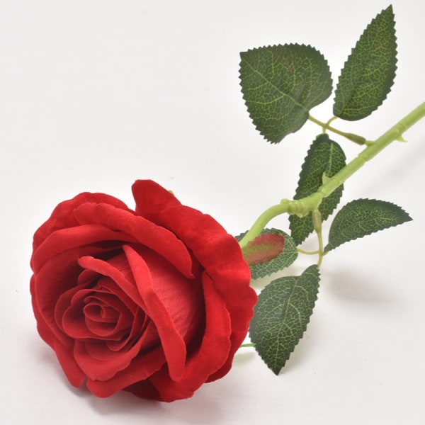 Skumrose Kunstige Blomster Falske Roser Falsk Bukett for DIY Fest Hjem Bryllupsdekorasjon (Vinfarge 25stk)