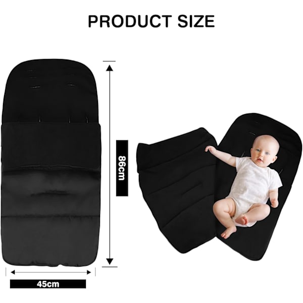 Universal Vagnfota-Säck Vindtät Håller Varmt Baby Sovsäck