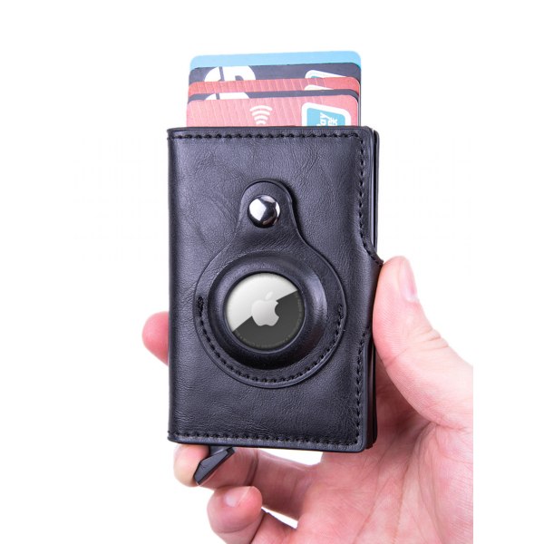 Kukkaro AirTag Wallet Ohut lompakon kolikkolokero RFID-suojaus