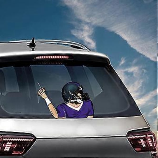 Football Quarterback Visker Klistermærker Bil Vinduesvisker Klistermærker Bil Bil Klistermærker 241159Lilla Purple