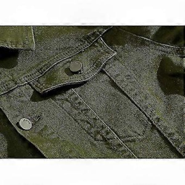 2025 Jeansjacka för män - Casual Slim Fit bomullsjacka för en stilfull look, perfekt för alla tillfällen black 4XL
