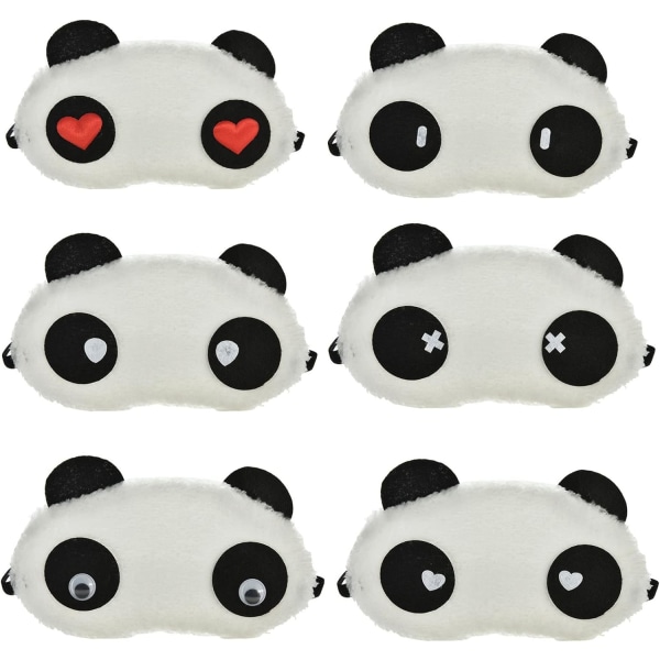 Plysj Sovemasker Barn Nattmaske Panda Øyemaske Barn Sovende