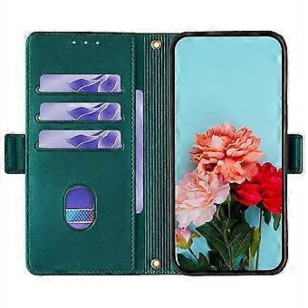 Plånboksfodral för Motorola Edge 40 Neo 5G RFID-skydd PU Läder Telefonskal med Remmar Style E