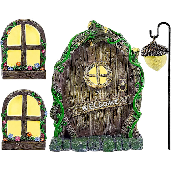 Fe-Have Miniature Port til Træer GNOME Rekvisitter Hus Træ