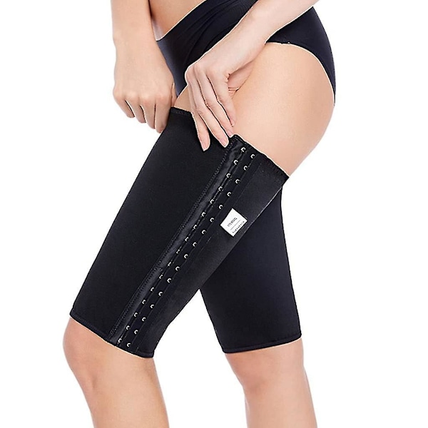 Kvinder Lår Slankere Ben Kompression Ærmer Slankende Lår Wraps Body Shaper L Sort