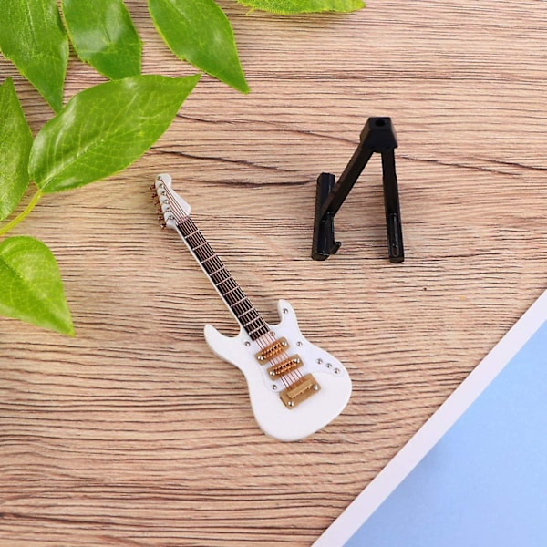 Miniatyrgitarrmodell Simulering Elektrisk Gitarr Musikinstrument M