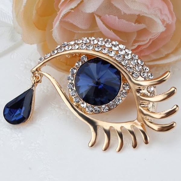 Tåre af engel rhinestone broche pin dækket tørklæder sjal klip fo