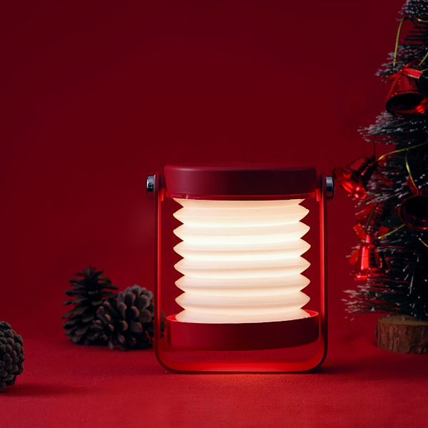 Kannettava LED-pöytävalaisin Kosketushimmennettävä LED-yöpöytävalaisin Ulkoilma LED-lyhtyvalo USB-ladattava LED-yövalo Paristokäyttöinen LED-työpöytävalaisin Makuuhuoneeseen Olohuoneeseen Leirintään, Punainen