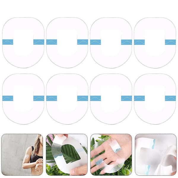 20 stk Sports Non-Slip Sensor Adhesive Patch Glukosemeter Sensor Fixed Patch
