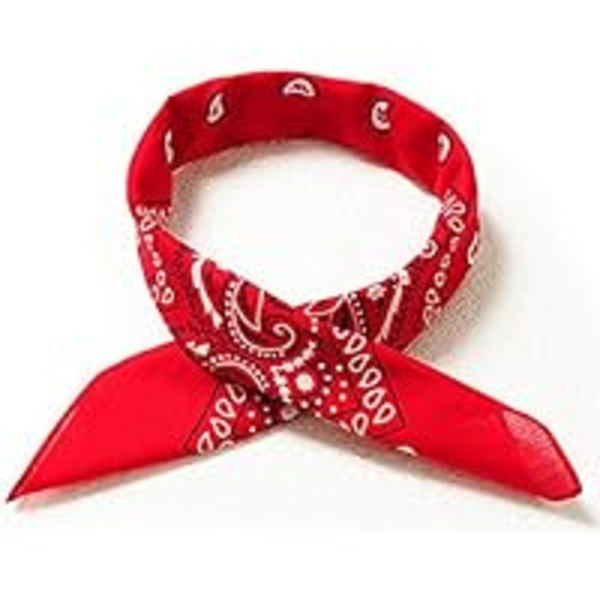 DIY Bandana/Firkant skjerf med mønster 56 x 56 cm kasjmir paisley