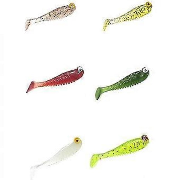 Självlysande Fiske Bete Simulation T-Tail Fiskeutrustning (20 st, Mörkgrön)