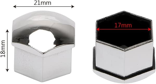 Hjulmutterkåpa 17mm Bultmutterkåpa 20 Mutterkåpa Hjulbultmutter C