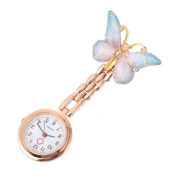 Chest Watches Pocket Nursing Watch Butterflies Quartz Watches For Nurse Student