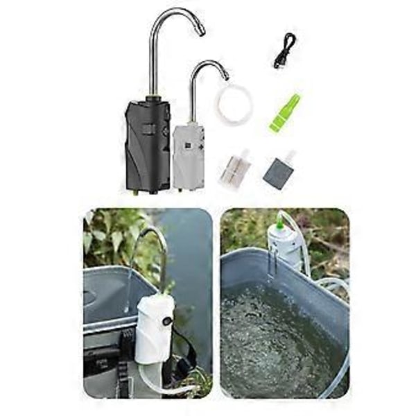 Akvarium Syrepump Fiske Tankar Vattenpump Fisk Syrepump Vattendispenser Pump Akvarium Luftpumpar Fisk Vattenpump Black standard