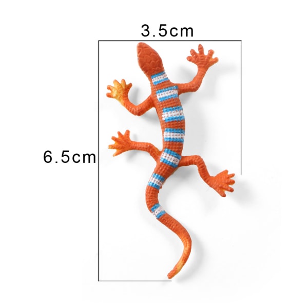 Plast Lizard Model Ornament 12 set Plastic Lizard Model Doll