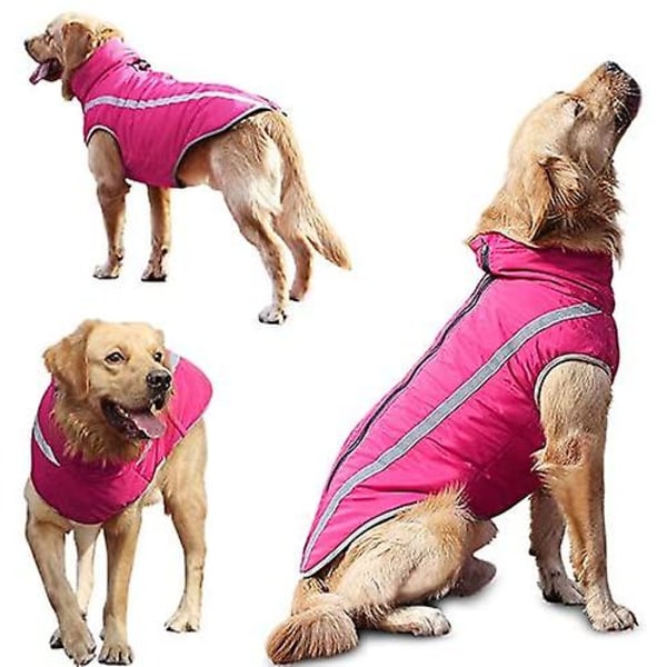 Vandtæt Hundejakke Vinter Varm Jakke, Udendørs Sport Vandtæt Hunde Tøj Outfit Vest Til Små Mellemstore Store Hunde Med Sele Hul 6XL