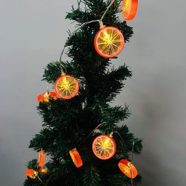 (Orange Citron Slice, 3M/20LED) Fruit Theme Citron Slice String Lig