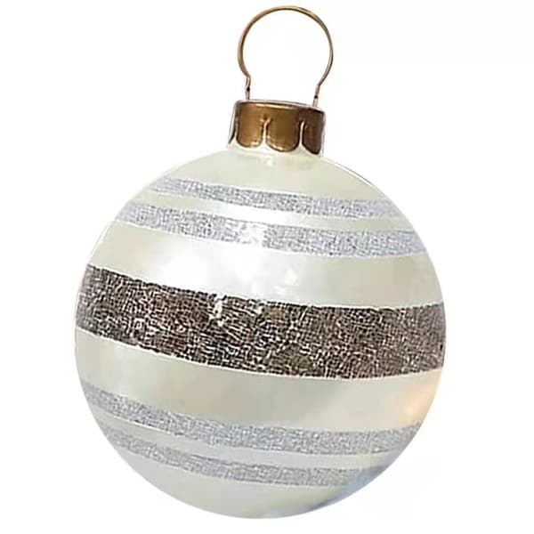 Julepynt Oppblåsbar Ball 60cm Store Julekuler Utendørs